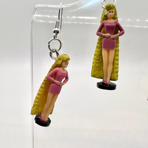 Barbie Earrings - Doll Earrings - Retro Toy Earrings - Barbie Accessories - Picture 2 of 11